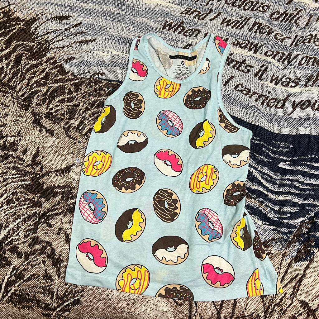 Cool Mens Funny Donut Tank Top Assorted Flavors